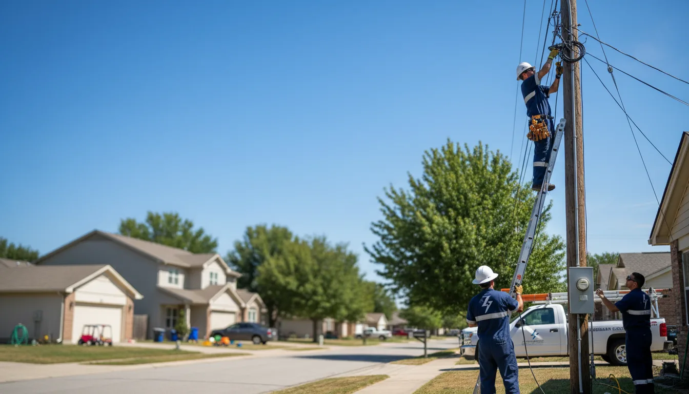 Residential electrician providing installation services in Lakeville, MN